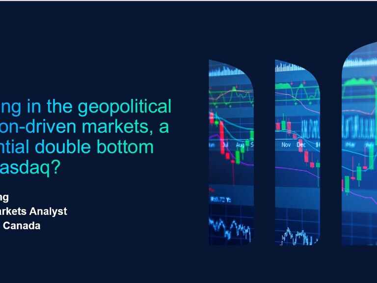 Trading in the geopolitical tension-driven markets - a potential double bottom for Nasdaq?